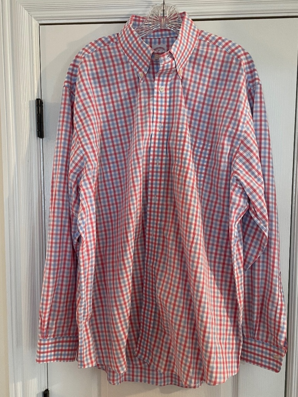 Brooks Brothers The Original Polo Shirt LIKE NEW Gingham Checkered Dress Shirt